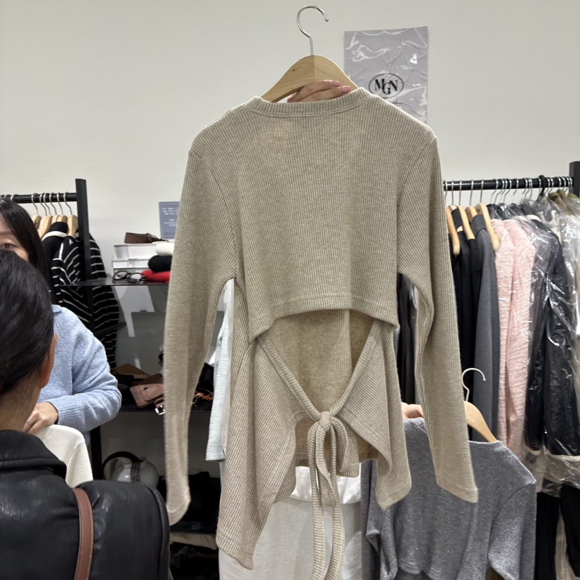 M.G.N東大門㊣實拍女裝新品職業人氣真品休閑時尚長袖T恤MAGNET長袖T恤