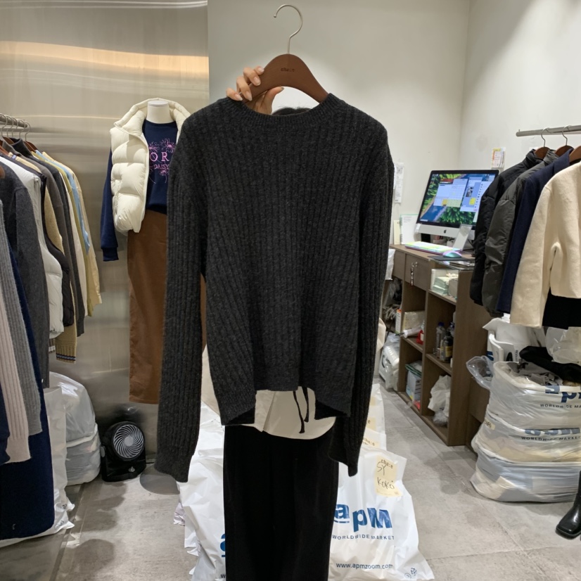 CHAE東大門㊣實拍女裝新品時尚職業人氣真品熱賣推薦針織衫CHAE針織衫圖色2