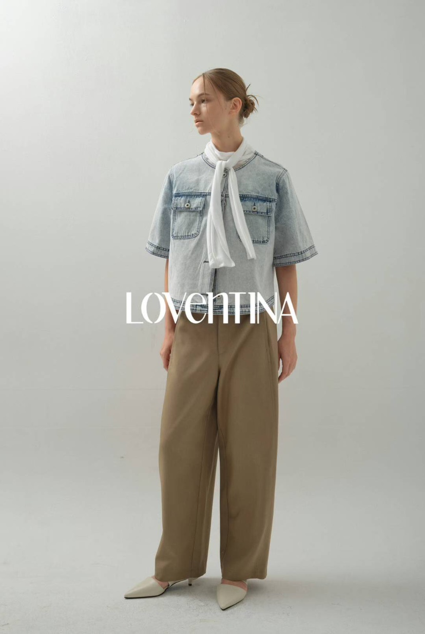 GENTLE B/LOVENTINA韓國直郵㊣女裝新品人氣休閑褲不含腰帶GENTLE B/LOVENTINA休閑褲