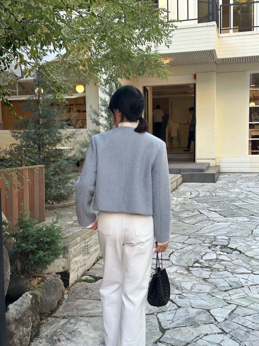 HEIZE韓國直郵㊣女裝新品休閑推薦職業25秋冬熱賣夾克粗花呢HEIZE夾克