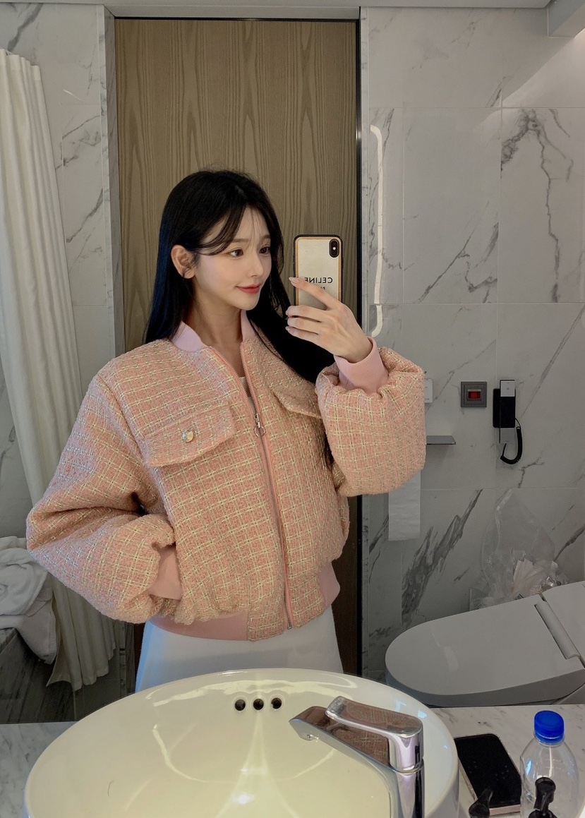 EIGHTGLOW東大門㊣實拍女裝新品熱賣職業休閑25秋冬短款棉服填充EIGHTGLOW短款棉服圖色2