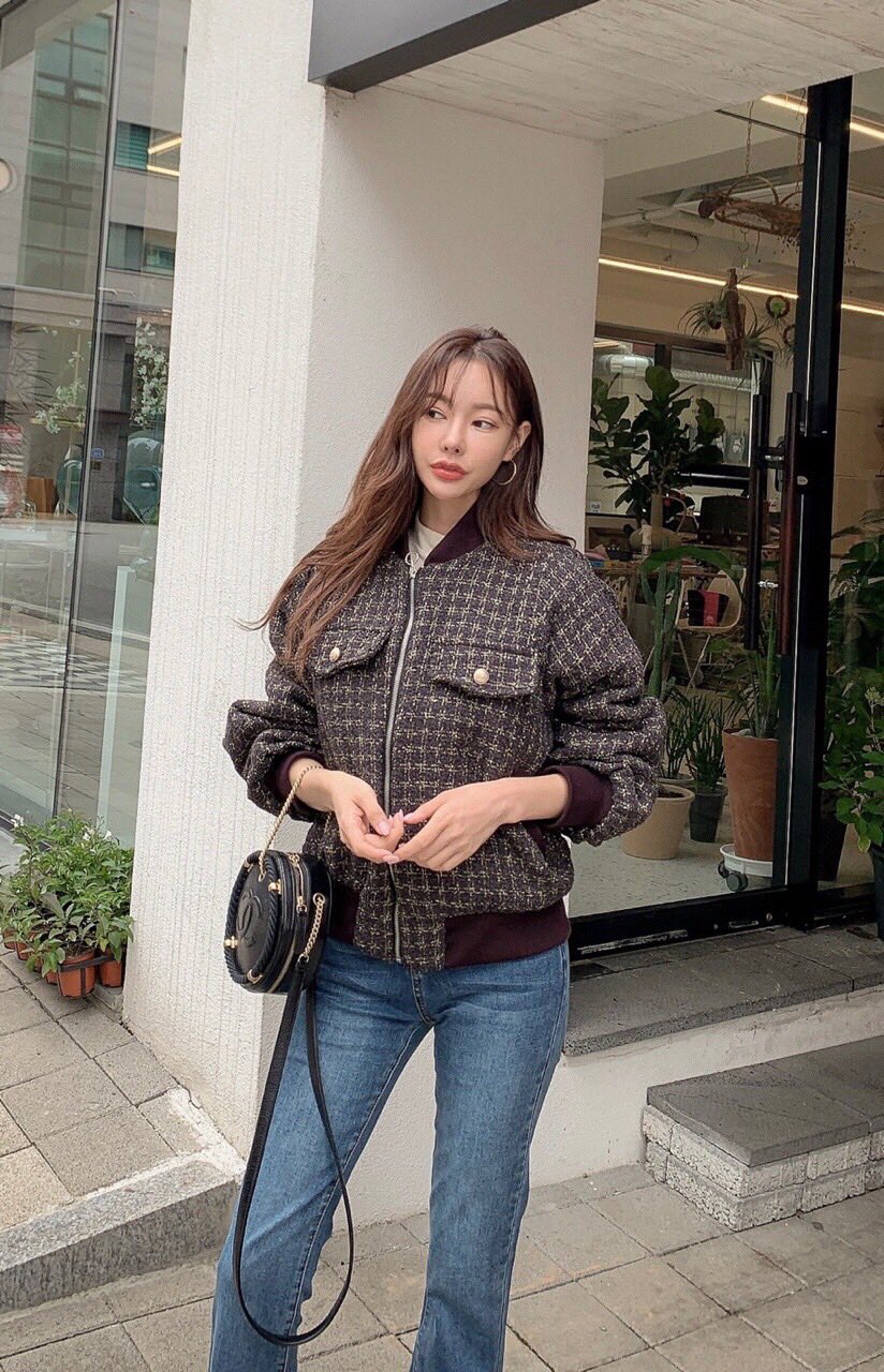 EIGHTGLOW東大門㊣實拍女裝新品熱賣職業休閑25秋冬短款棉服填充EIGHTGLOW短款棉服圖色3