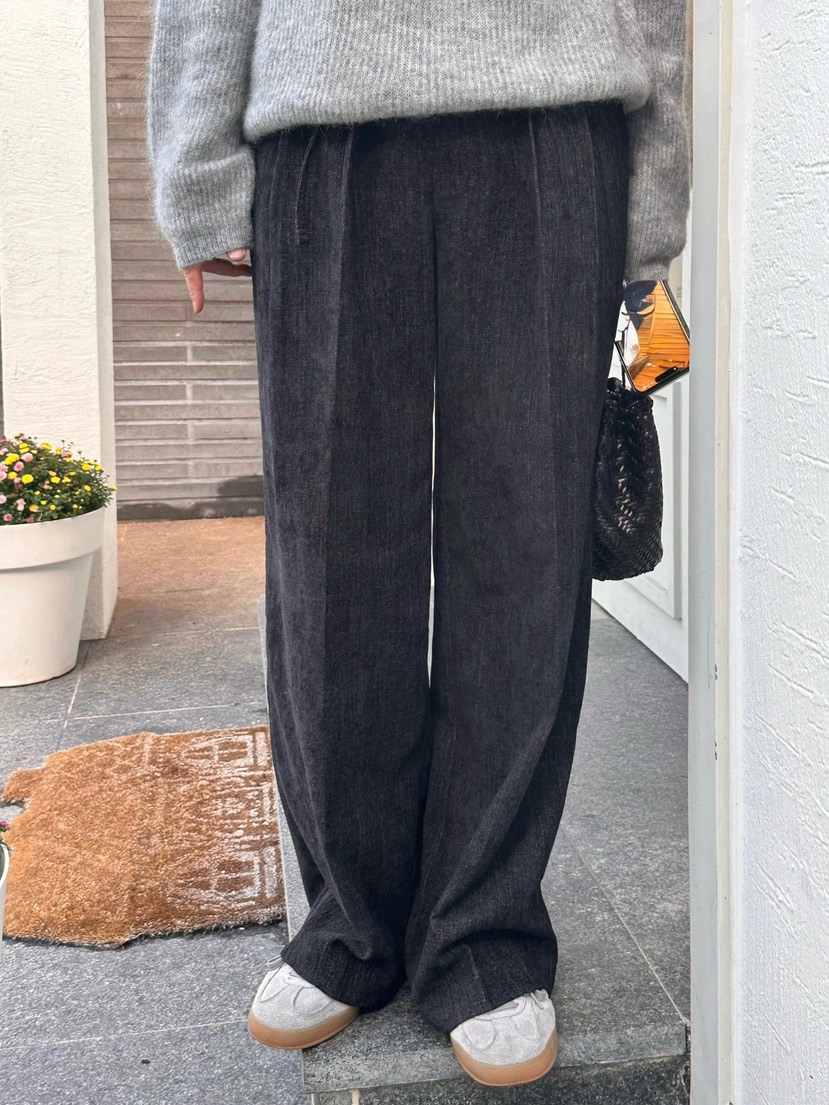 HEIZE東大門㊣直郵女裝新款熱賣職業人氣時尚休閑褲含腰繩羊毛HEIZE休閑褲