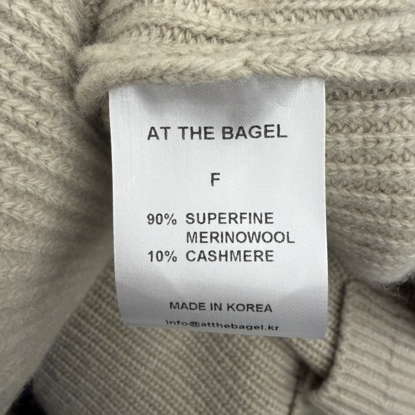 AT THE BAGEL東大門㊣代購女士新品25秋冬熱賣時尚真品毛衣AT THE BAGEL毛衣