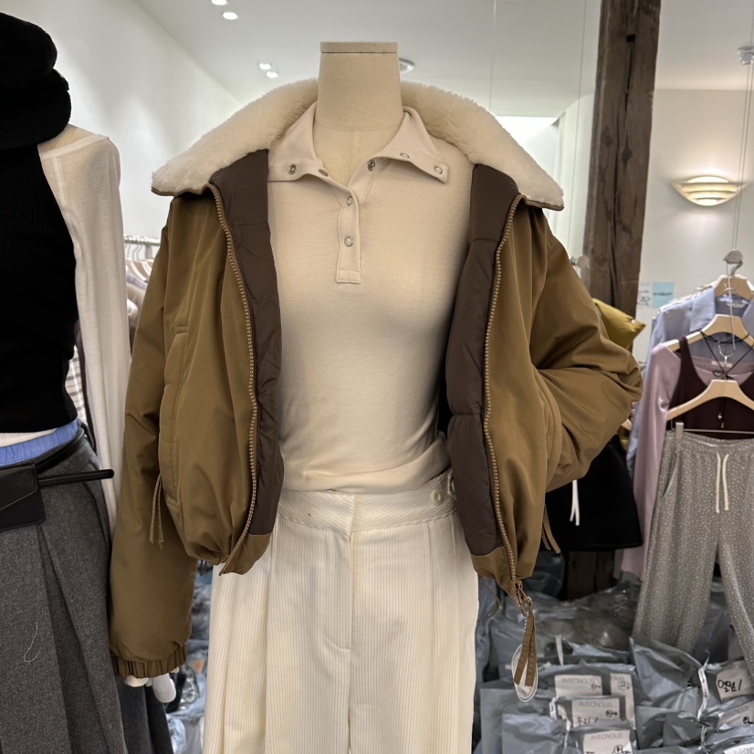 AVECNOUS東大門㊣代購女士新品真品推薦休閑短款羽絨服鴨絨AVECNOUS短款羽絨服圖色2