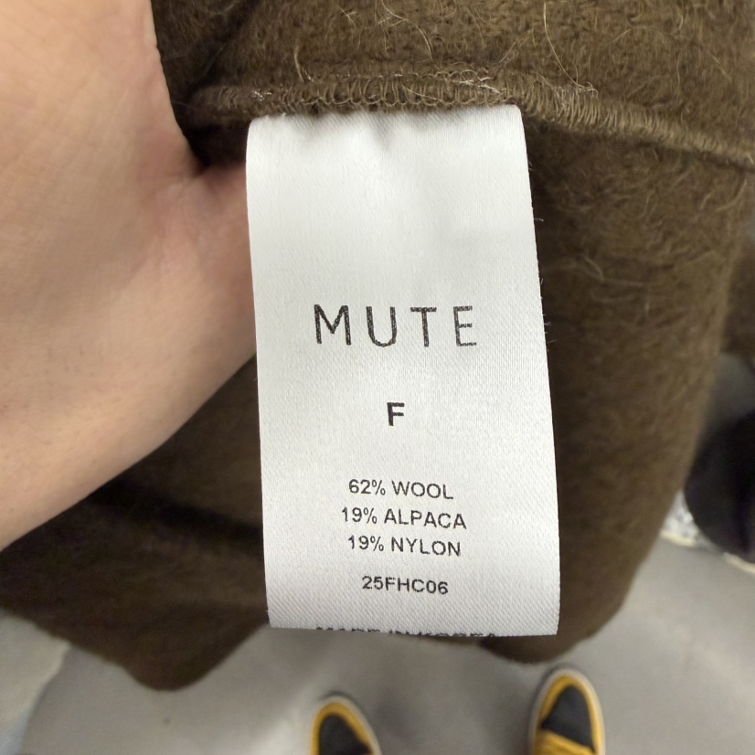 MUTE-P東大門㊣實拍女裝新款推薦25秋冬休閑中長款大衣含腰帶MUTE中長款大衣