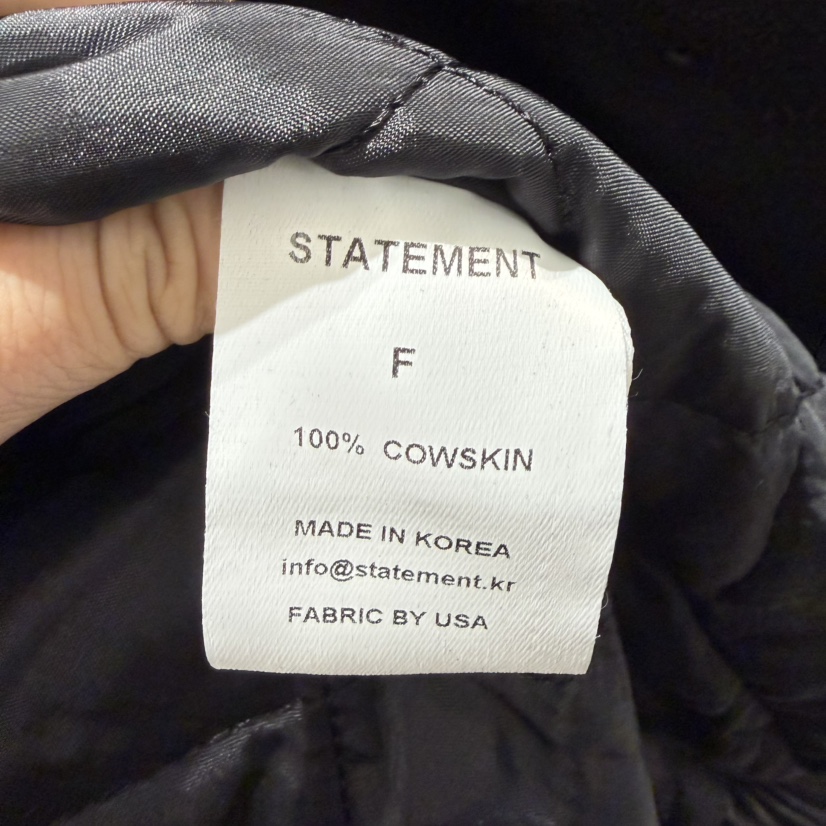 STATEMENT韓國代購㊣女裝新品時尚人氣休閑職業熱賣25秋冬皮衣STATEMENT皮衣