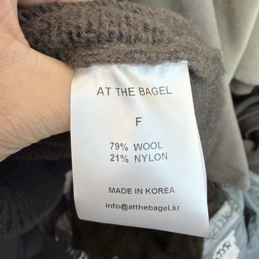 AT THE BAGEL東大門㊣代購女士新品時尚職業熱賣休閑針織衫AT THE BAGEL針織衫