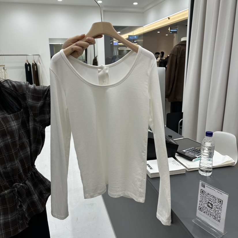 THE VALUE東大門㊣直郵女士新款時尚熱賣25秋冬職業長袖T恤THE VALUE長袖T恤