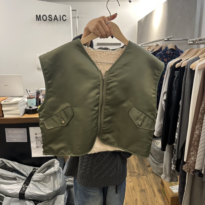 MOSAIC韓國直郵㊣女裝新品25秋冬時尚人氣推薦休閑真品馬甲MOSAIC馬甲