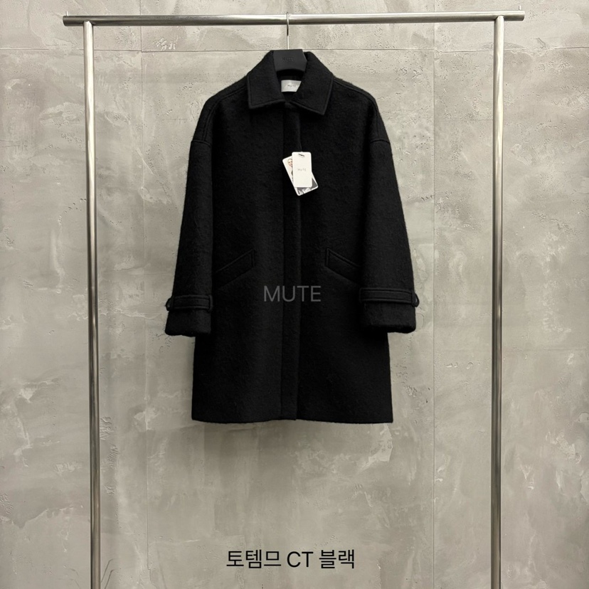 MUTE-P韓國直郵㊣女裝新品推薦職業時尚人氣熱賣中長款大衣MUTE中長款大衣圖色3