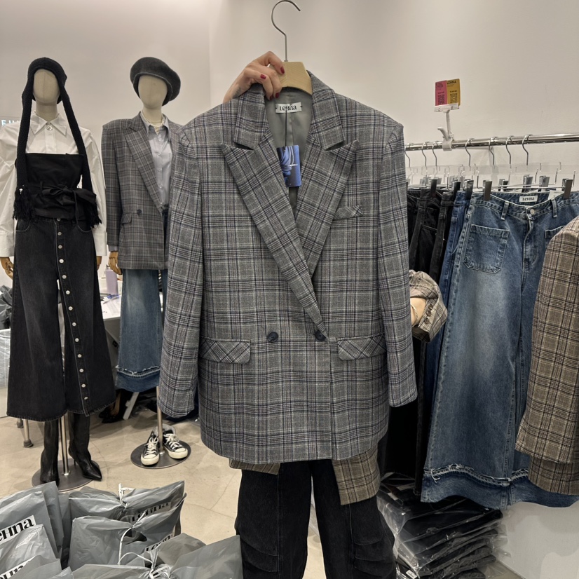 LEHNA東大門㊣直郵女裝新品25秋冬時尚職業真品推薦休閑夾克LEHNA夾克圖色2