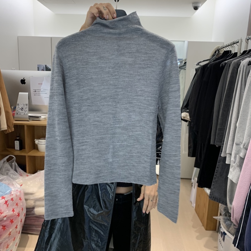 THE STARDUST韓國直郵㊣女士新款真品職業推薦長袖T恤羊毛THE STARDUST長袖T恤