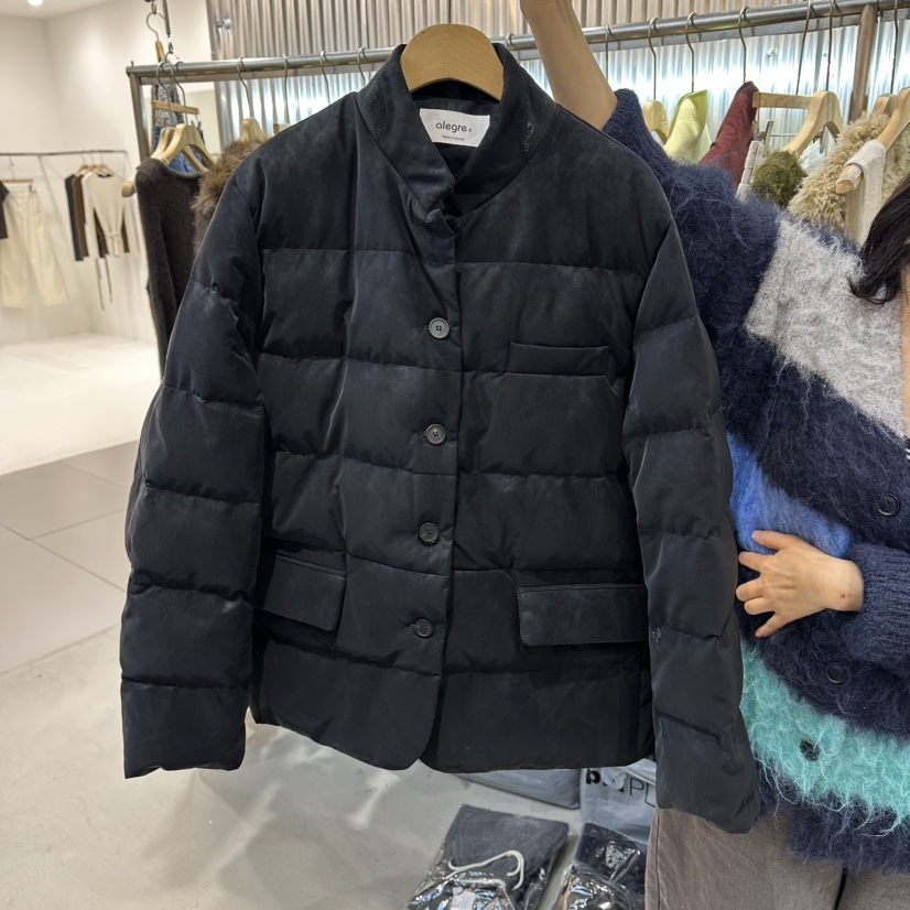 ALEGRE韓國直郵㊣女裝新品人氣推薦熱賣真品短款羽絨服鴨絨ALEGRE短款羽絨服圖色2