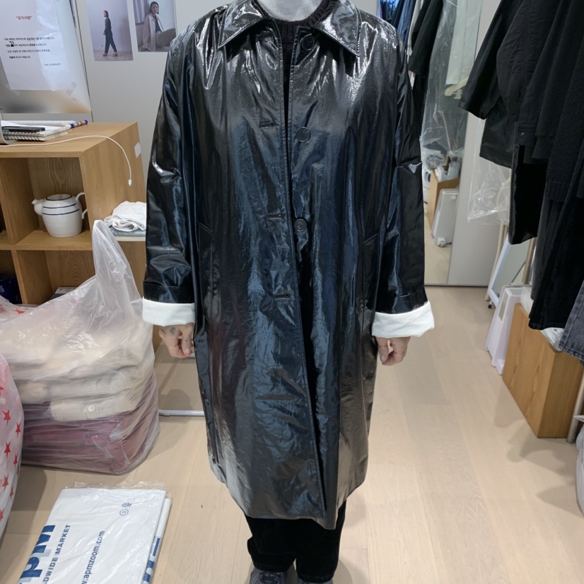 THE STARDUST韓國直郵㊣女裝新品職業休閑真品熱賣長款風衣THE STARDUST長款風衣
