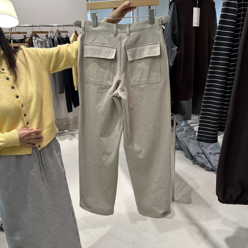 ANDMORE BUTTON東大門㊣代購女士新款推薦人氣休閑休閑褲棉質ANDMORE BUTTON休閑褲