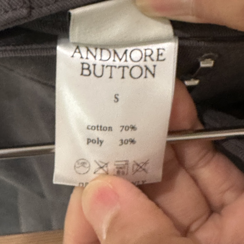 ANDMORE BUTTON東大門㊣代購女士新款推薦人氣休閑休閑褲棉質ANDMORE BUTTON休閑褲