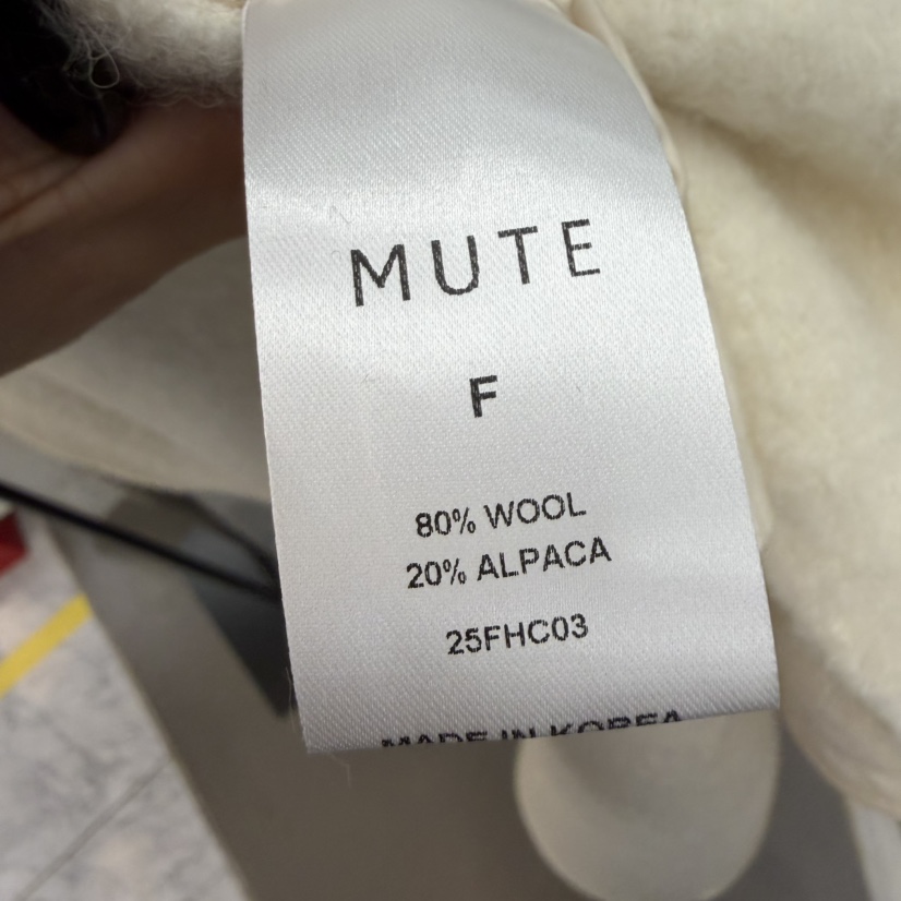 MUTE-P東大門㊣代購女裝新品熱賣真品休閑25秋冬中長款大衣MUTE中長款大衣