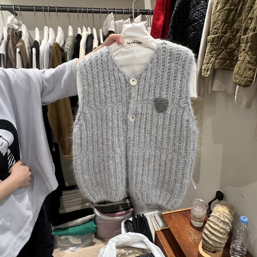 LE JARDINET韓國代購㊣女裝新品人氣熱賣職業推薦25秋冬馬甲LE JARDINET馬甲圖色2