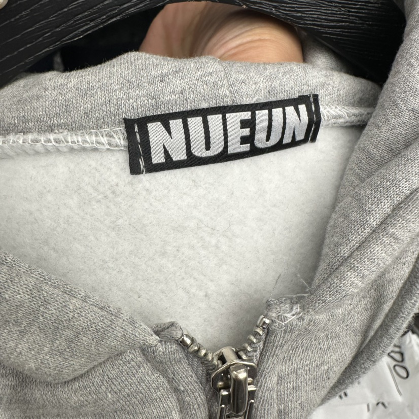 NUEUN韓國代購㊣女裝新款職業25秋冬真品休閑夾克連帽衫羊毛NUEUN/SEEOT夾克