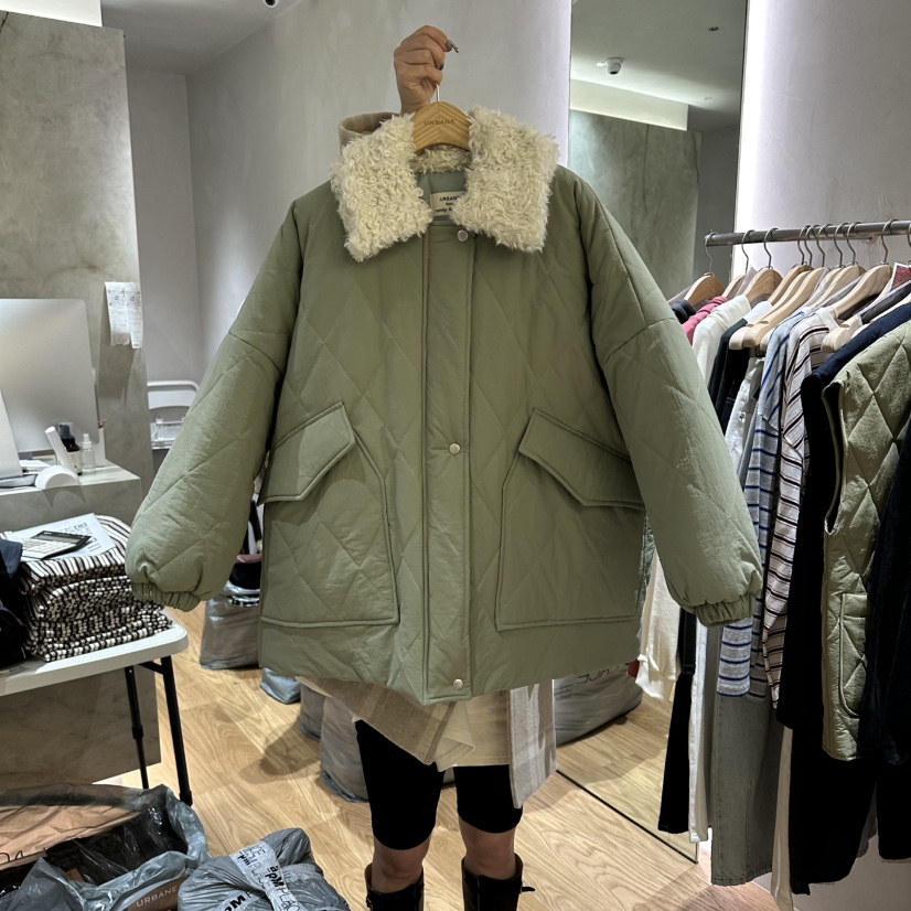 URBANE-P東大門㊣實拍女裝新品真品熱賣25秋冬人氣夾克絎縫URBANE-P夾克圖色2