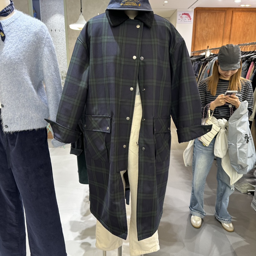 DELI JENNY東大門㊣實拍女士新品時尚25秋冬休閑人氣長款風衣DELI JENNY長款風衣
