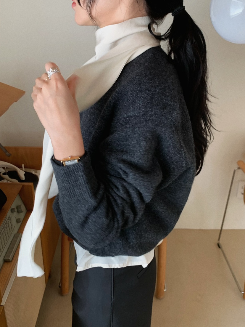 REGULARLY/PLACOR韓國直郵㊣女士新款25秋冬襯衫蕾絲衫雙面REGULARLY/PLACOR襯衫/蕾絲衫