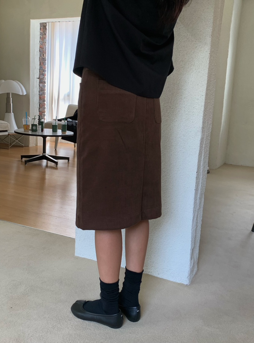 REGULARLY/PLACOR韓國代購㊣女裝新款時尚半身裙中短裙燈心絨REGULARLY/PLACOR半身裙/中短裙