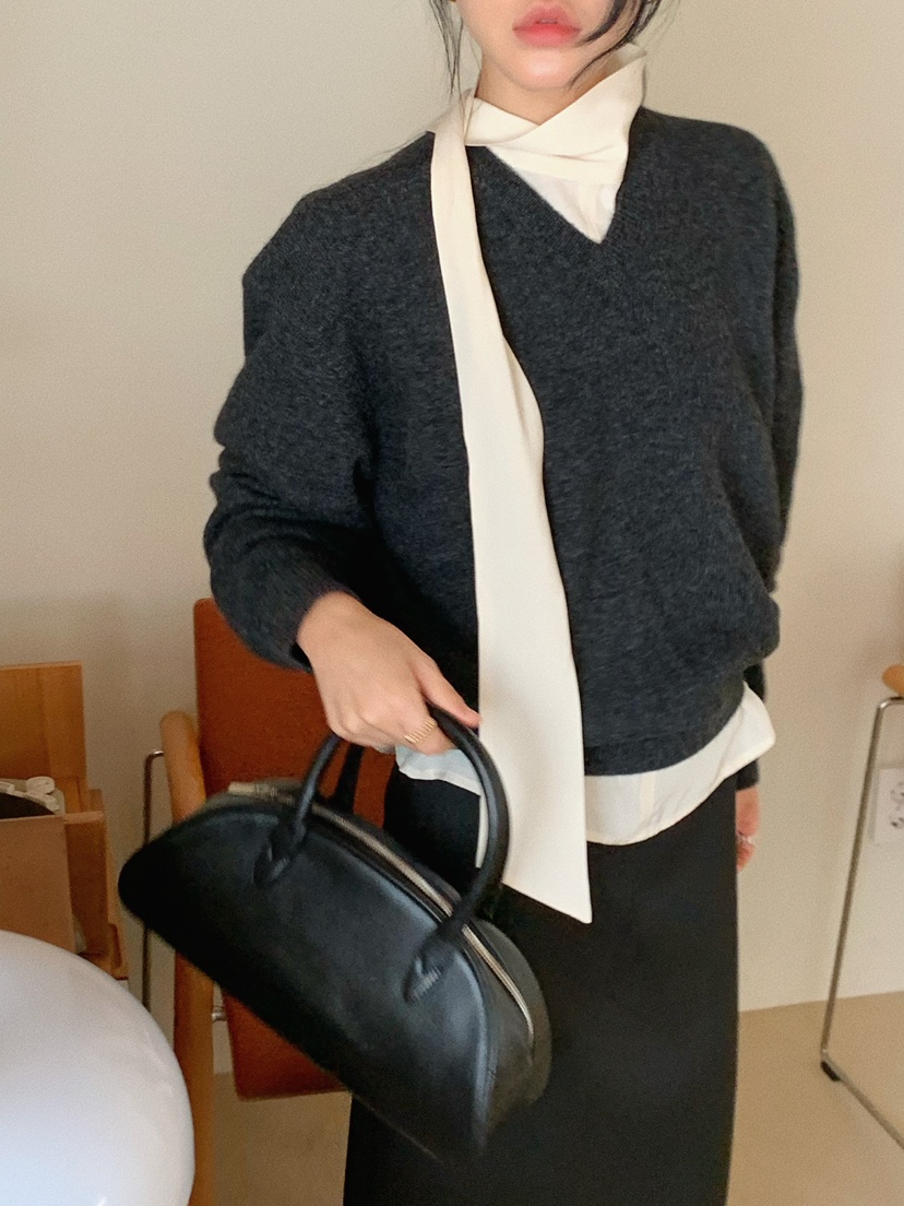 REGULARLY/PLACOR東大門㊣實拍女士新款職業針織衫V領羊絨REGULARLY/PLACOR針織衫