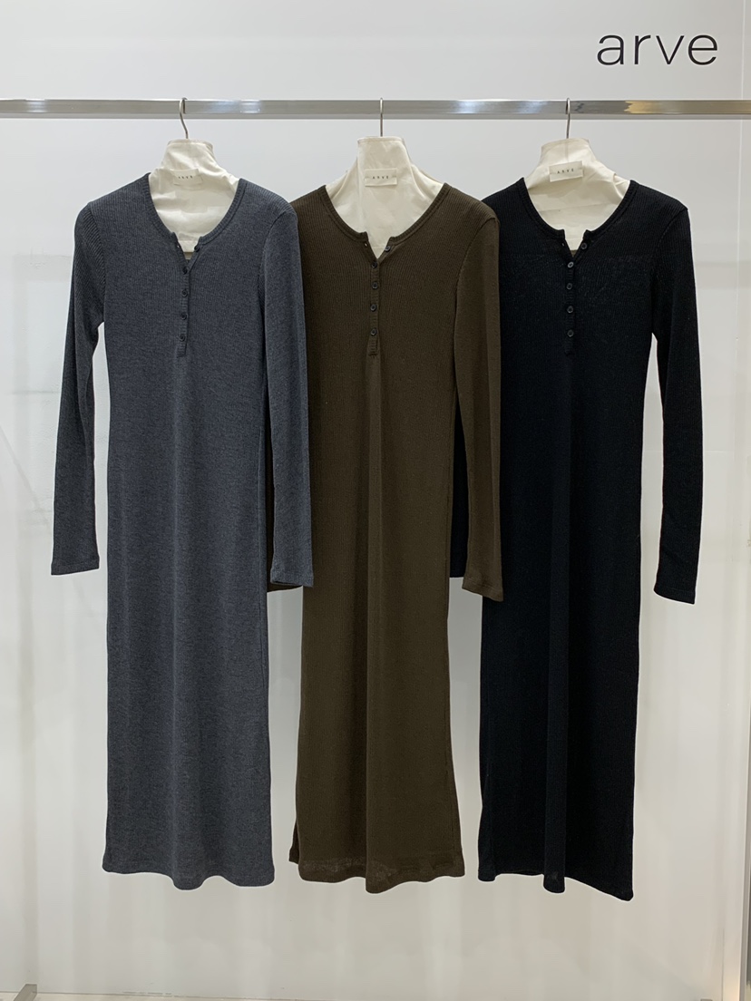 ARVE韓國直郵㊣女士新品職業休閑熱賣25秋冬真品連衣裙紐扣ARVE連衣裙
