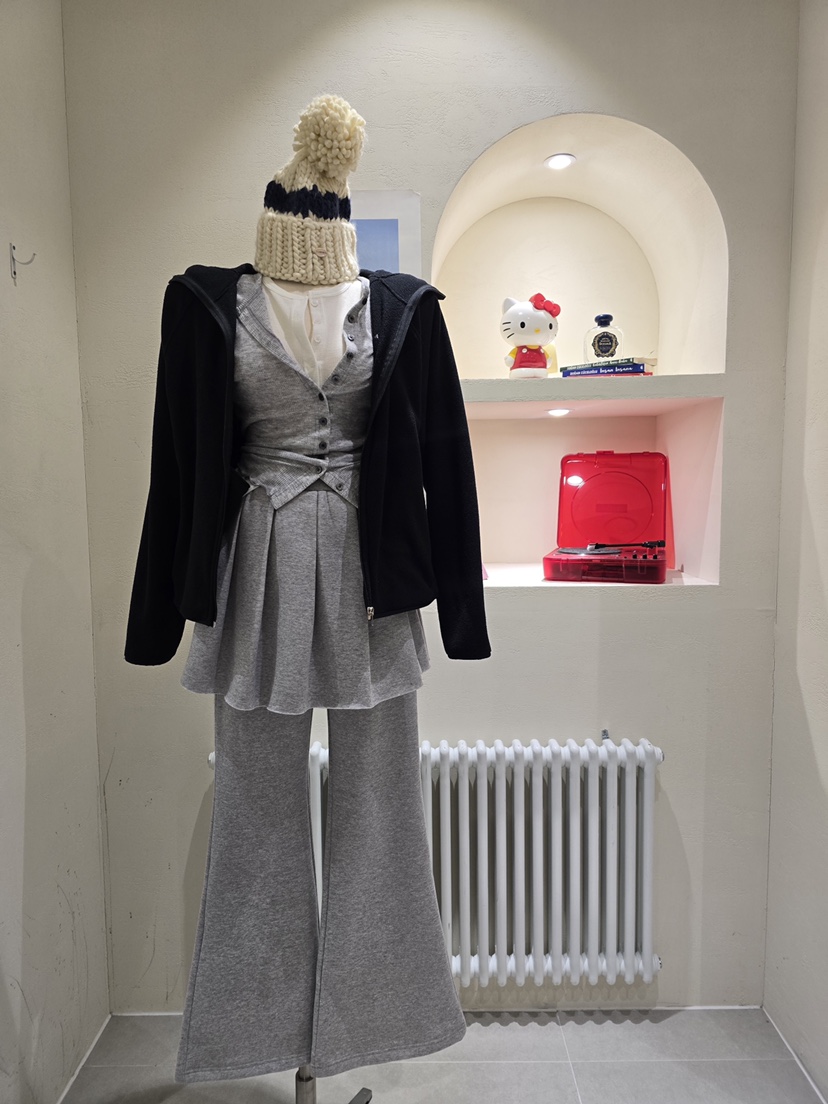 LIKEVAM東大門㊣實拍女士新款熱賣人氣時尚職業25秋冬裙褲毛絨LIKEVAM裙褲