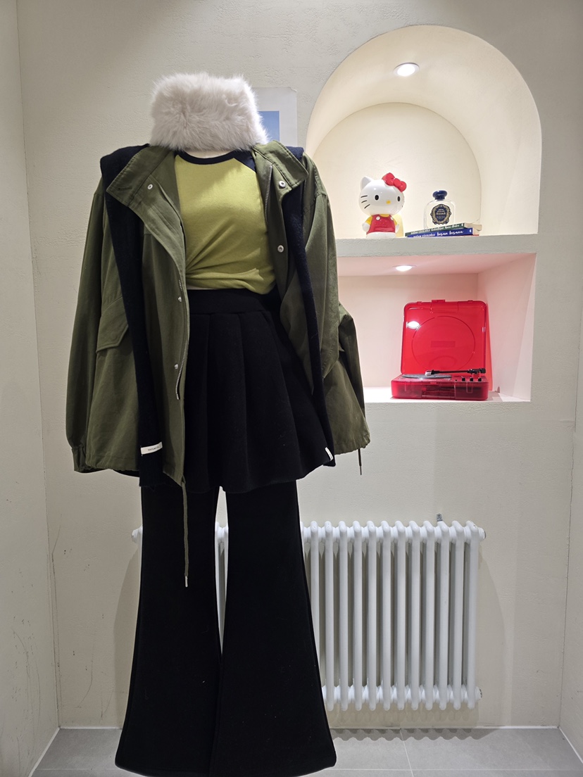 LIKEVAM東大門㊣實拍女士新款熱賣人氣時尚職業25秋冬裙褲毛絨LIKEVAM裙褲