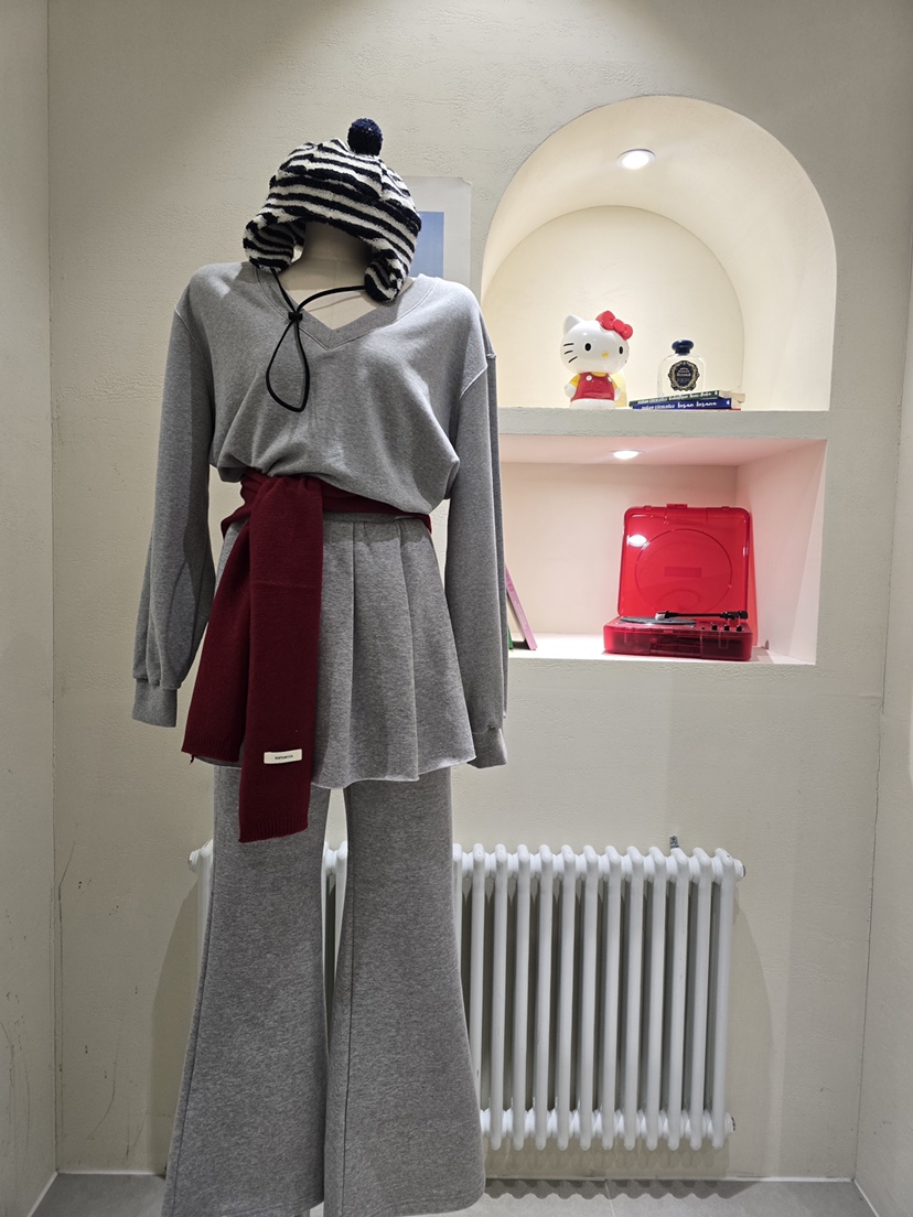 LIKEVAM東大門㊣實拍女士新款熱賣人氣時尚職業25秋冬裙褲毛絨LIKEVAM裙褲