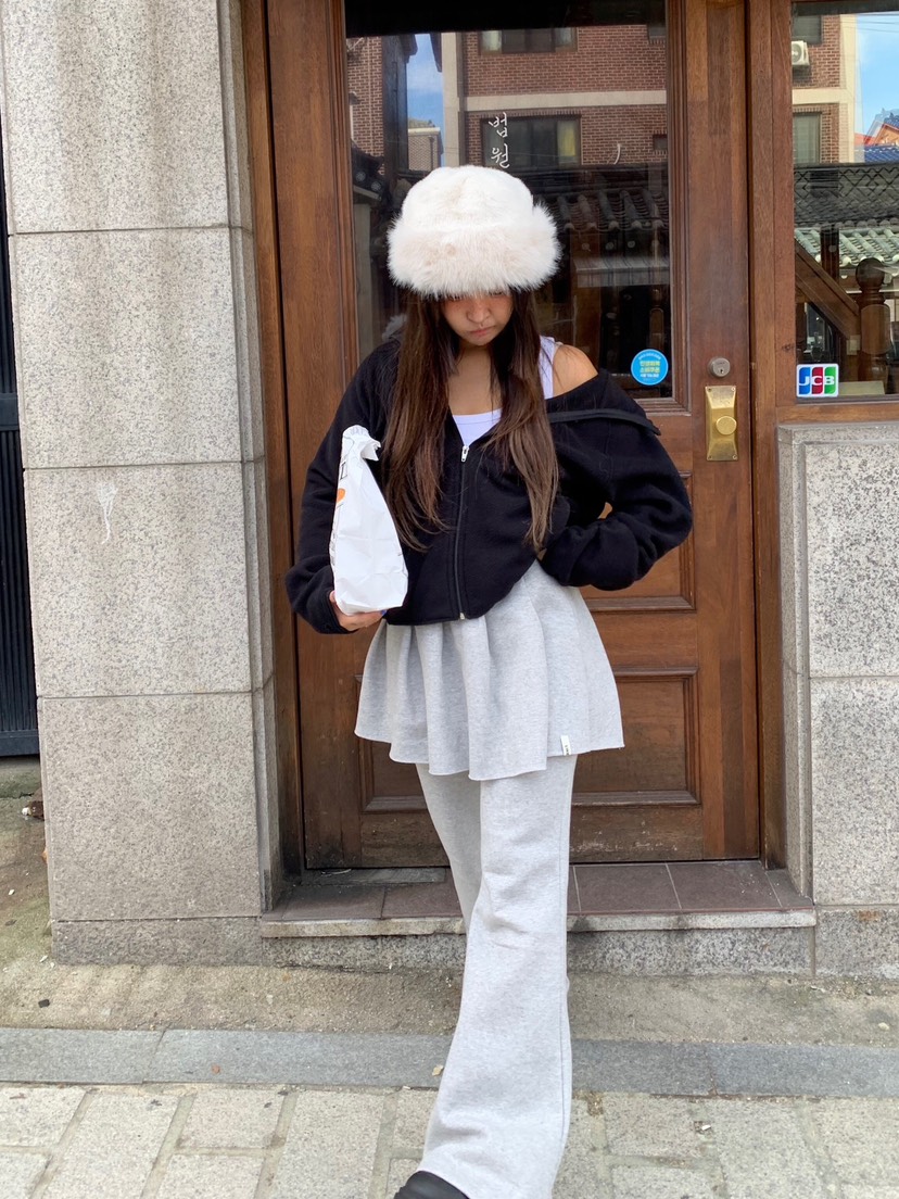 LIKEVAM東大門㊣實拍女士新款熱賣人氣時尚職業25秋冬裙褲毛絨LIKEVAM裙褲