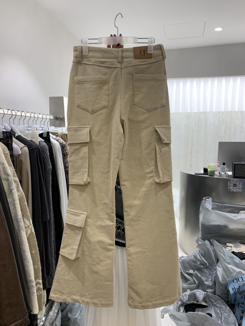 EYEL韓國代購㊣女裝新品25秋冬熱賣時尚職業休閑休閑褲工裝EYEL休閑褲
