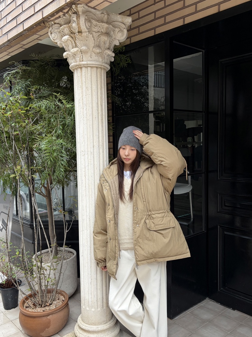 THE ABLE東大門㊣代購女裝新品真品推薦25秋冬短款棉服連帽衫THE ABLE/TA短款棉服