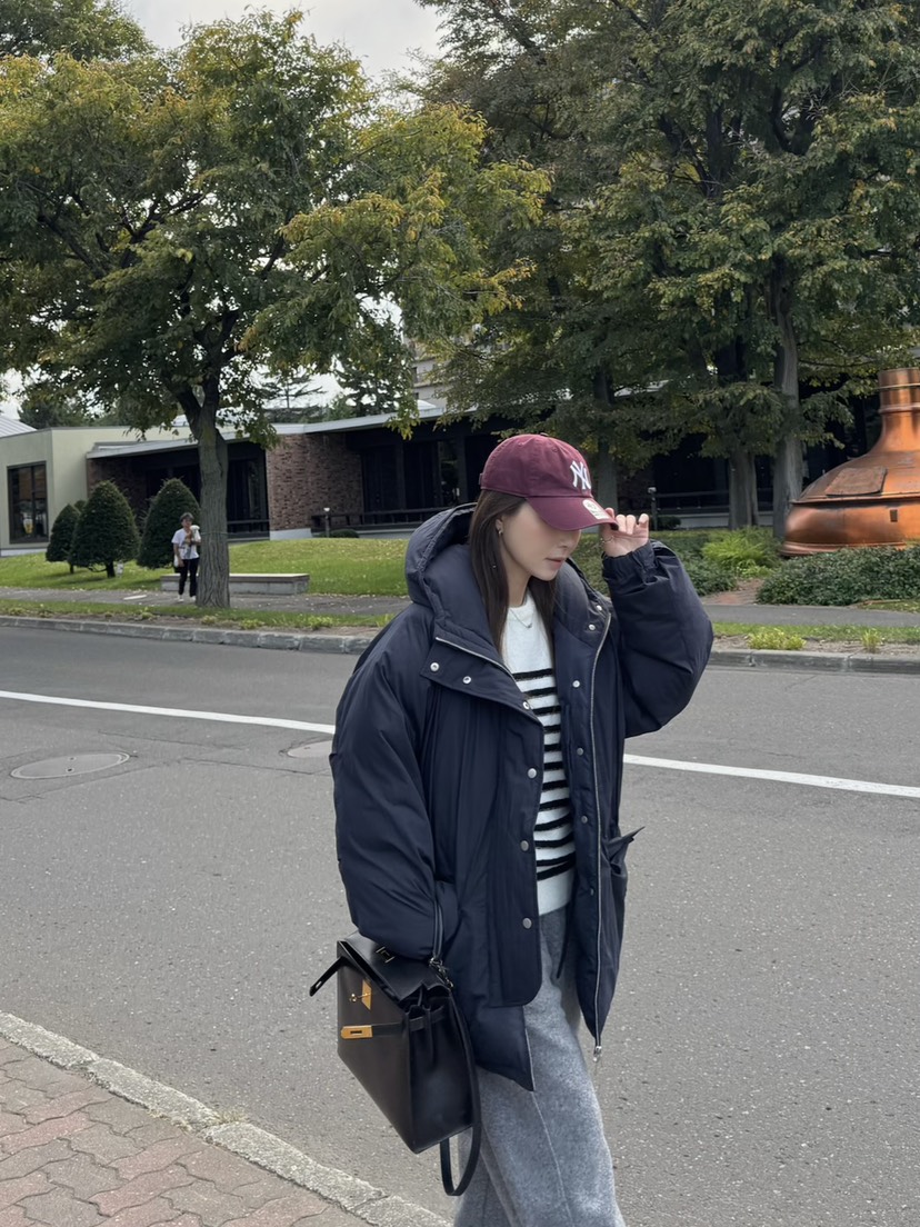 THE ABLE東大門㊣代購女裝新品真品推薦25秋冬短款棉服連帽衫THE ABLE/TA短款棉服