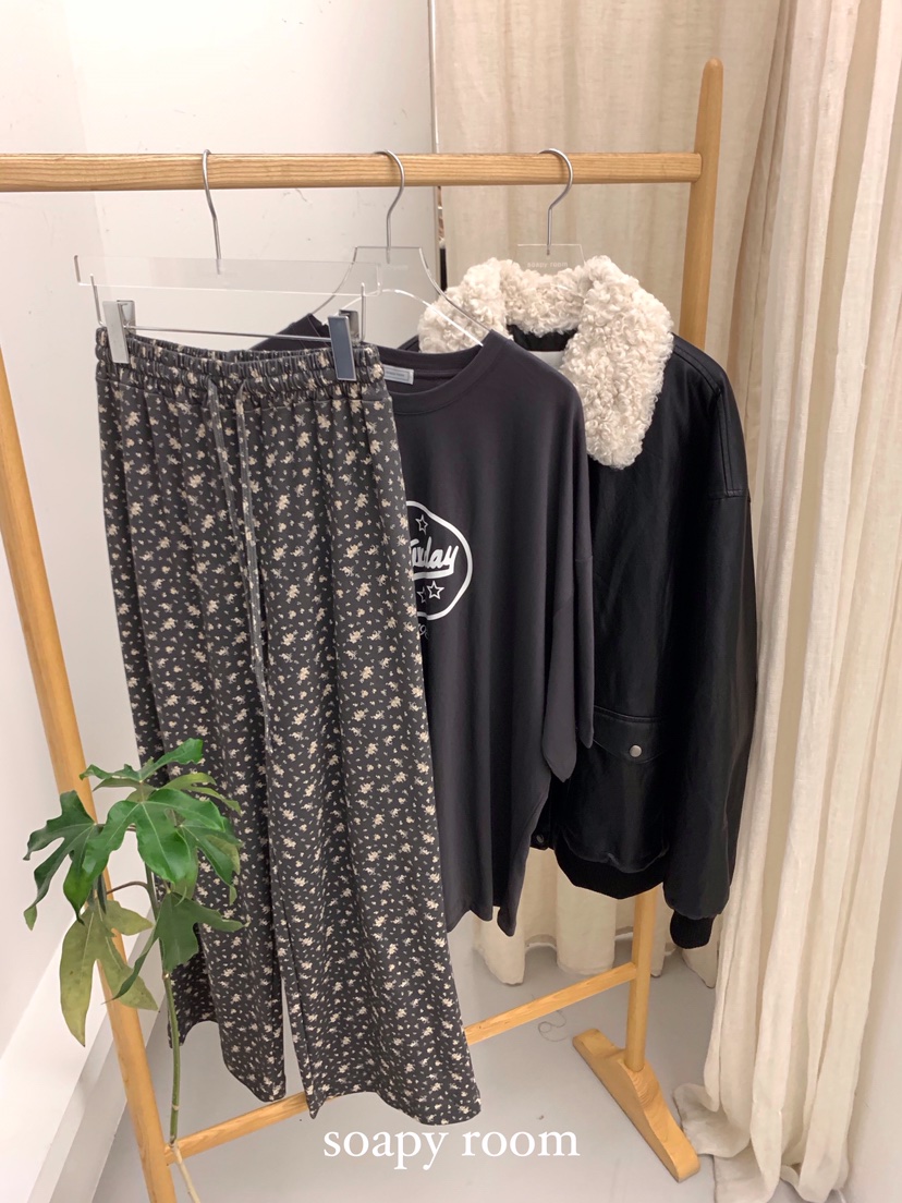 SOAPYROOM韓國代購㊣女士新款推薦時尚25秋冬人氣真品休閑褲SOAPYROOM休閑褲