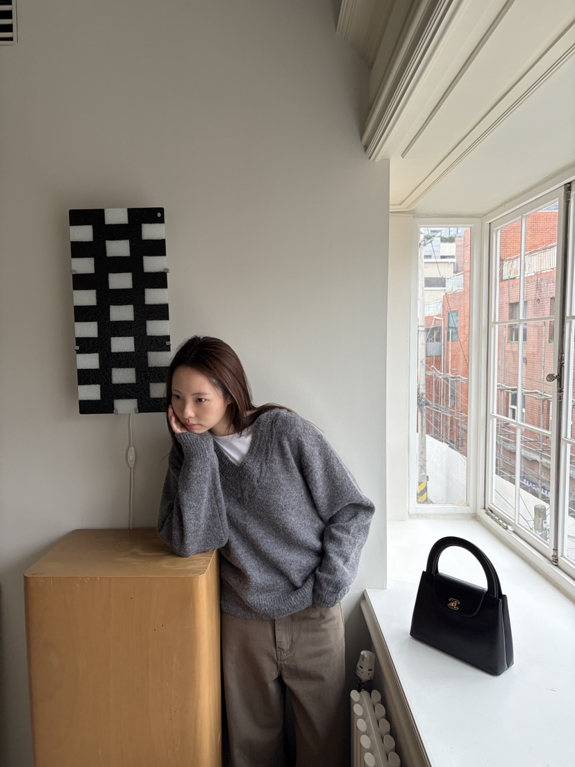 THE ABLE韓國代購㊣女裝新款職業休閑25秋冬推薦真品針織衫THE ABLE/TA針織衫
