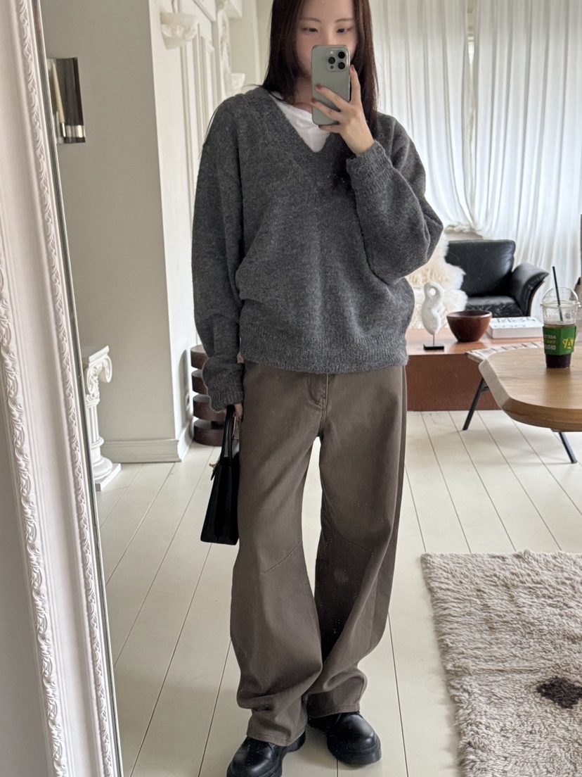 THE ABLE韓國代購㊣女裝新款職業休閑25秋冬推薦真品針織衫THE ABLE/TA針織衫