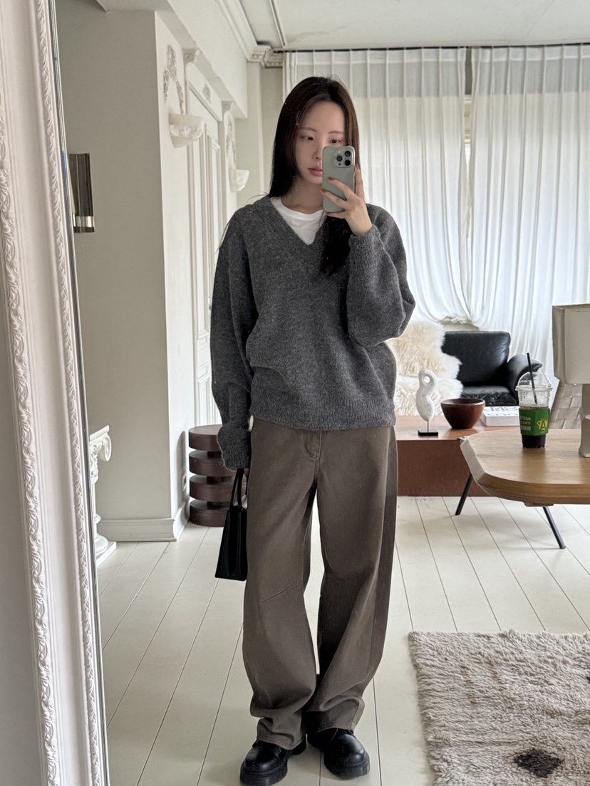 THE ABLE韓國代購㊣女裝新款職業休閑25秋冬推薦真品針織衫THE ABLE/TA針織衫