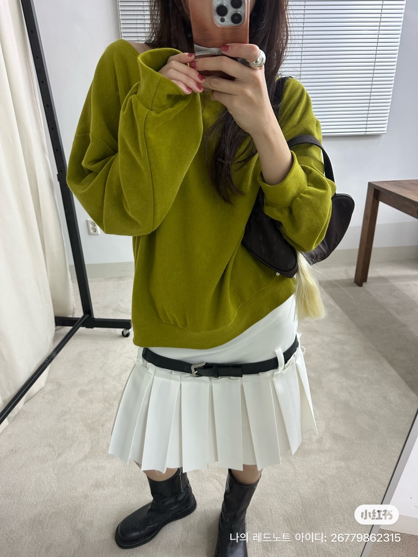 MURS東大門㊣直郵女士新款熱賣時尚半身裙中短裙不含腰帶褶裙MURS半身裙/中短裙