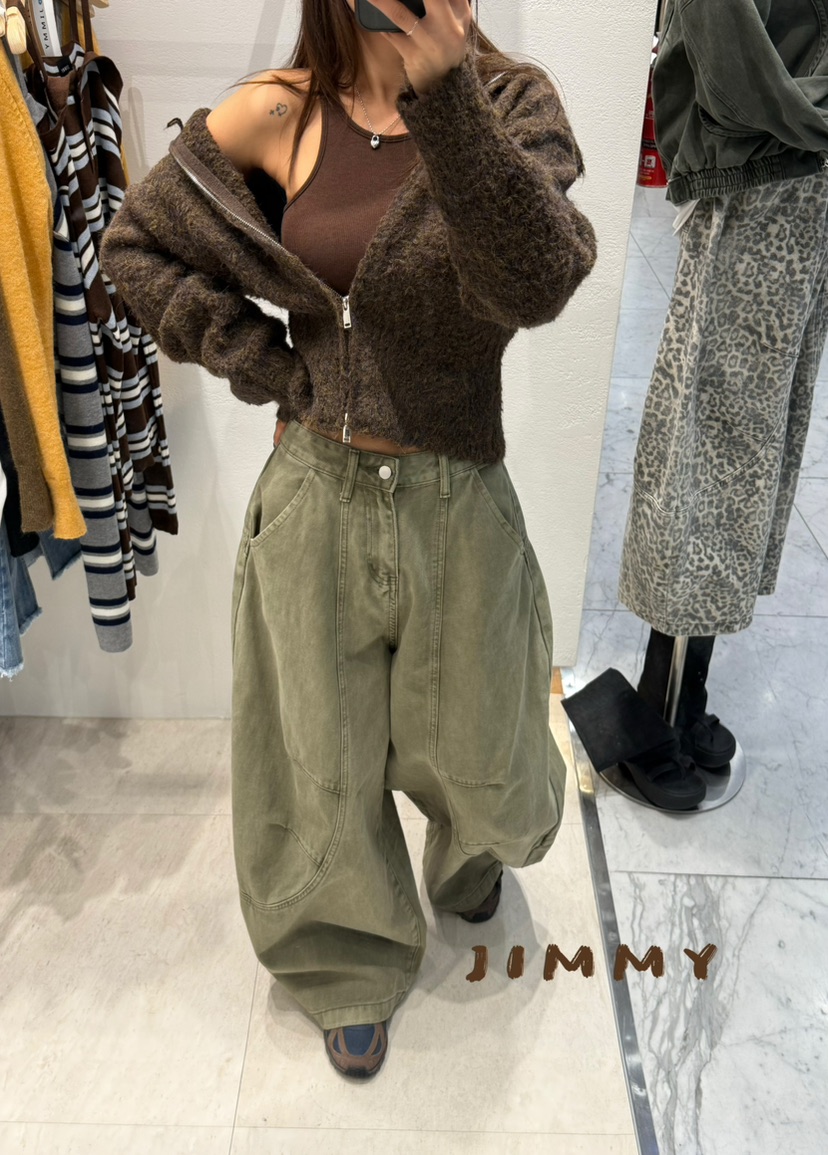 JIMMY東大門㊣代購女士新款休閑職業真品時尚熱賣針織衫拉鏈JIMMY/REMAKE針織衫
