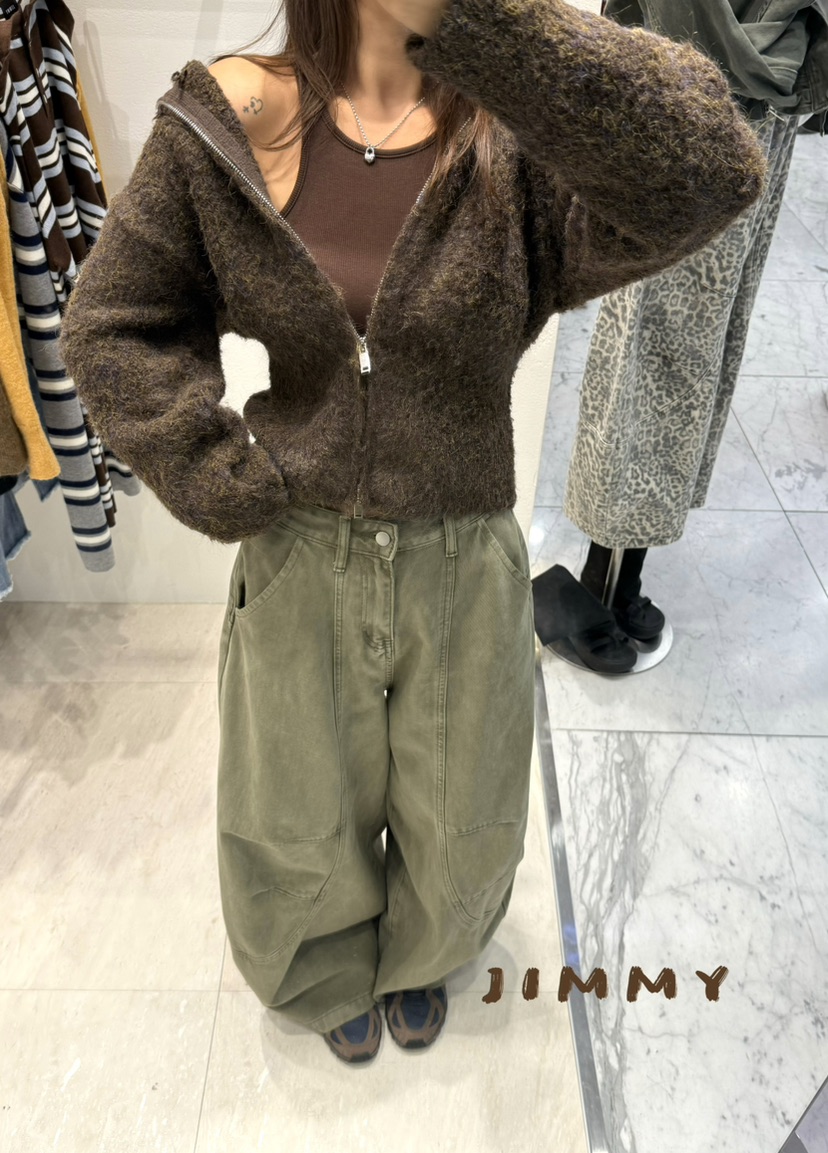 JIMMY東大門㊣代購女士新款休閑職業真品時尚熱賣針織衫拉鏈JIMMY/REMAKE針織衫
