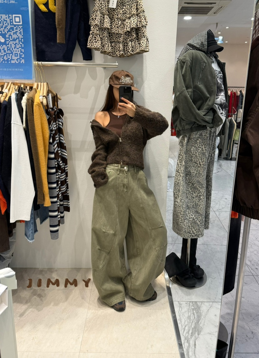 JIMMY東大門㊣代購女士新款休閑職業真品時尚熱賣針織衫拉鏈JIMMY/REMAKE針織衫