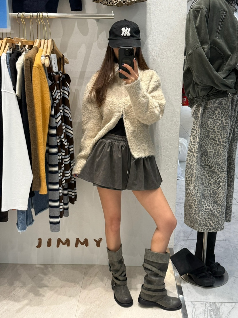 JIMMY東大門㊣代購女士新款休閑職業真品時尚熱賣針織衫拉鏈JIMMY/REMAKE針織衫