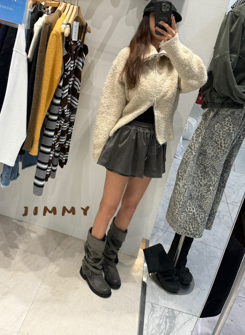 JIMMY東大門㊣代購女士新款休閑職業真品時尚熱賣針織衫拉鏈JIMMY/REMAKE針織衫