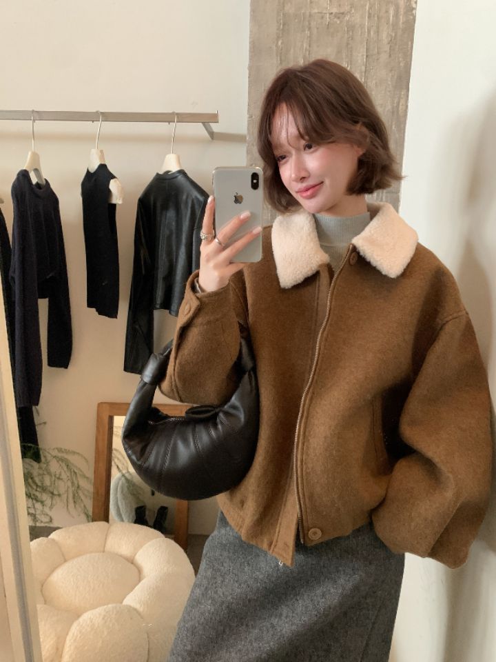 BOBBIE DOLL東大門㊣直郵女士新品推薦時尚職業休閑人氣夾克BOBBIE DOLL夾克圖色2