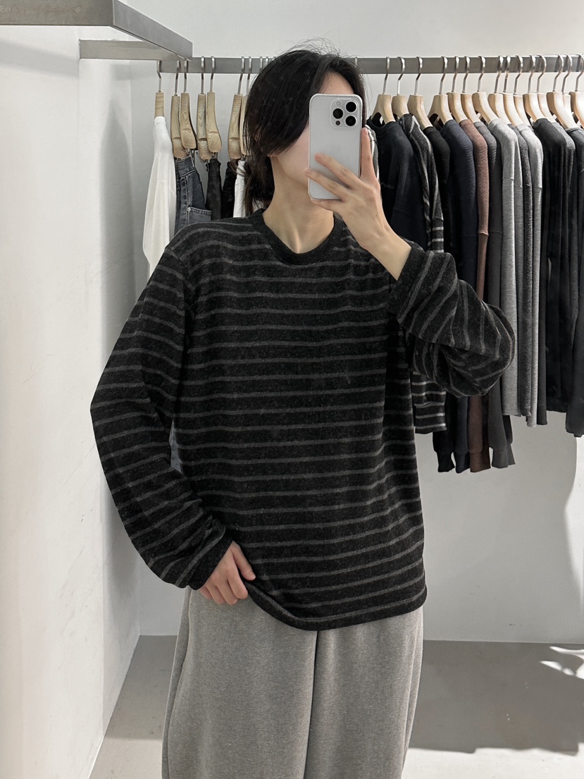 PEPPER-L東大門㊣實拍女士新品時尚休閑職業真品長袖T恤羊毛PEPPER長袖T恤