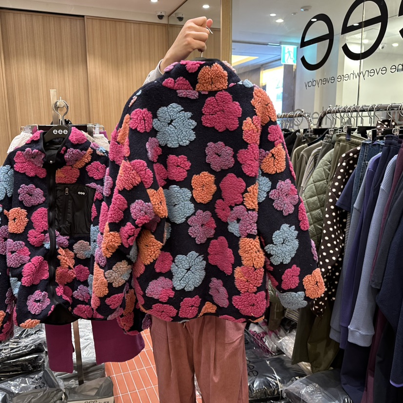 E/E/E東大門㊣代購女士新品真品職業時尚25秋冬夾克兩面穿E/E/E夾克